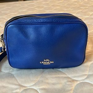 Blue Coach handbag